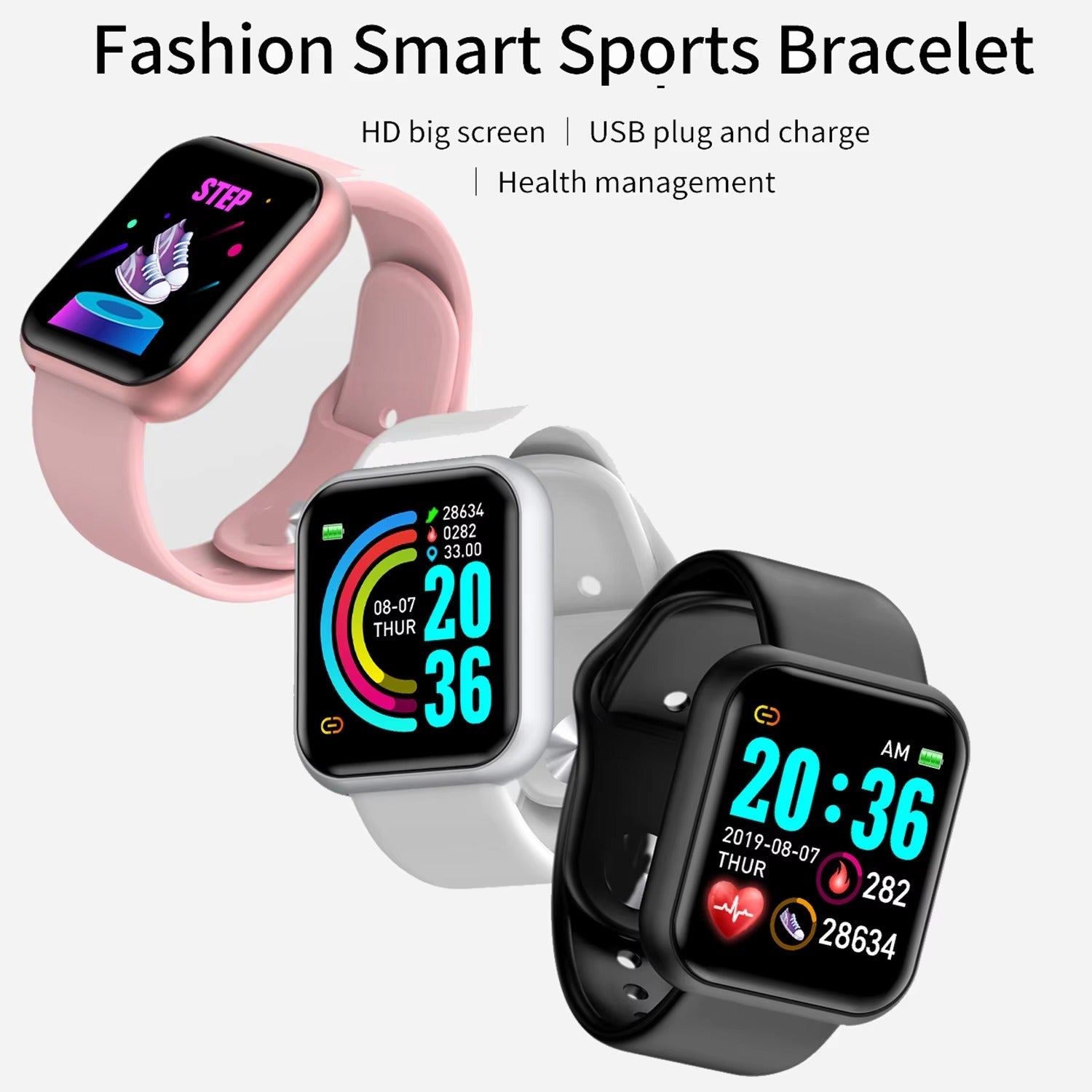 T500 Bluetooth Smart Watch – Heart Rate & Fitness Tracker