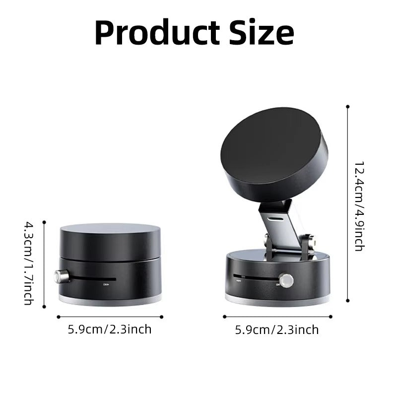 Magnetic Suction Phone Holder – Folding 360° Swivel Stand