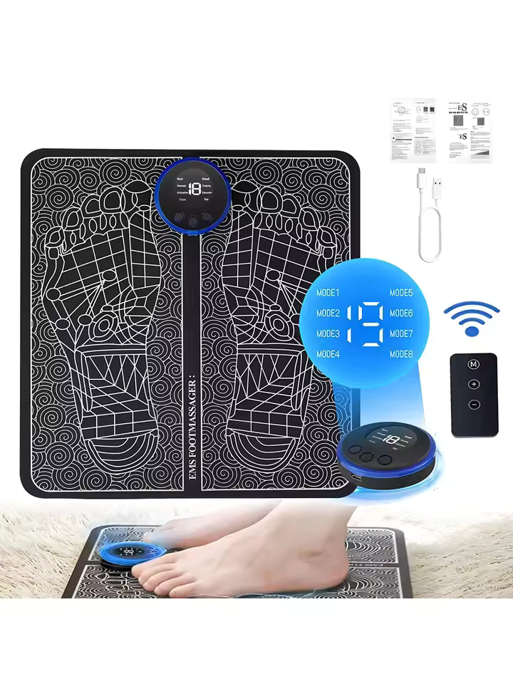 EMS Foot Massager Mat – Smart Electric Circulation Therapy Pad