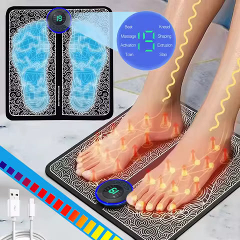 EMS Foot Massager Mat – Smart Electric Circulation Therapy Pad