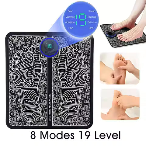 EMS Foot Massager Mat – Smart Electric Circulation Therapy Pad