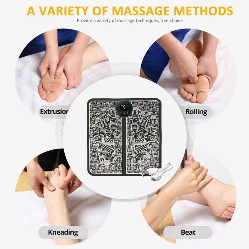 EMS Foot Massager Mat – Smart Electric Circulation Therapy Pad