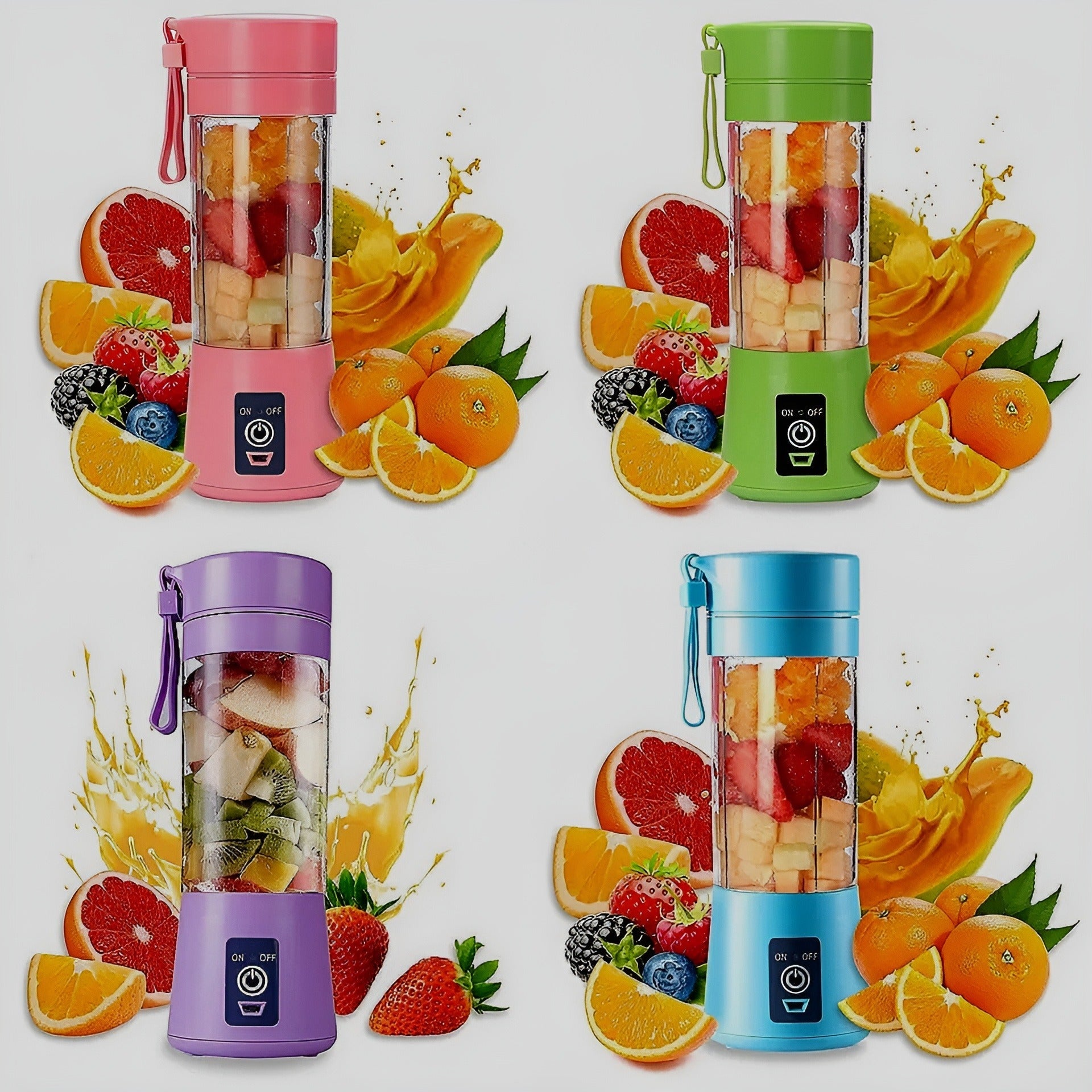 Portable Mini 6 Blade Juicer Blender – Fresh Juice Anywhere