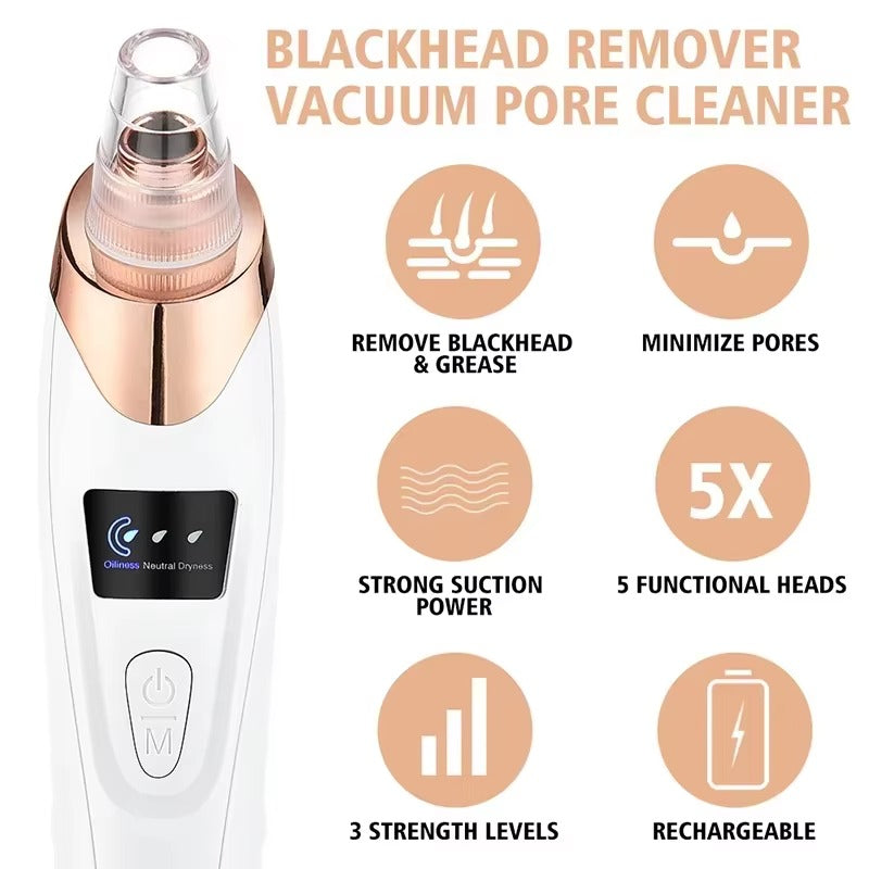 Electric Blackhead Remover – Deep Pore Vacuum Cleaner