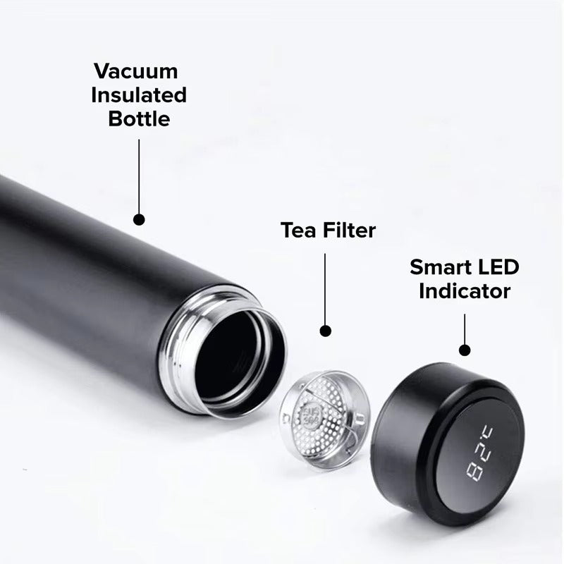Temperature Display Vacuum Insulated Water Bottle – Smart Hydration On-the-Go