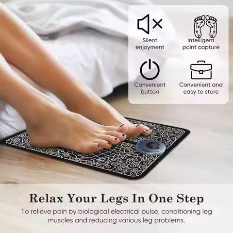 EMS Foot Massager Mat – Smart Electric Circulation Therapy Pad