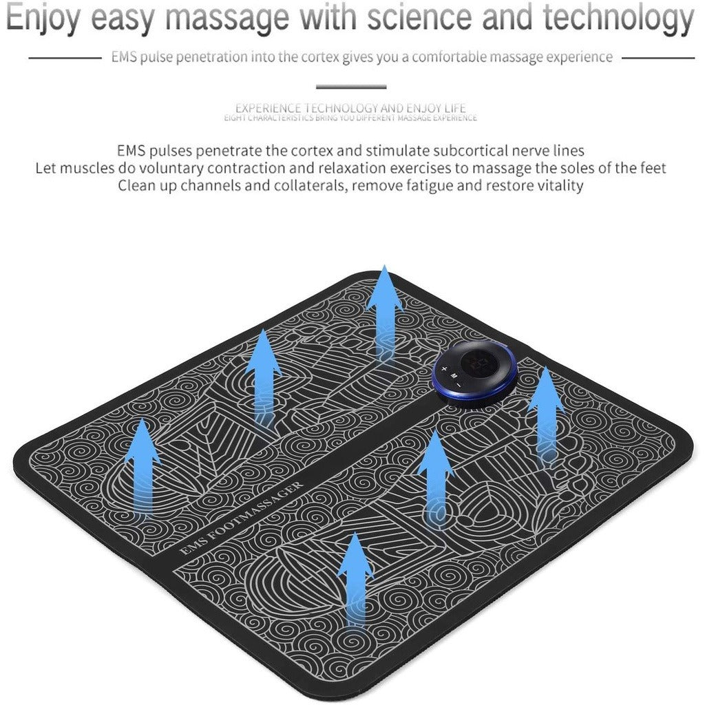 EMS Foot Massager Mat – Smart Electric Circulation Therapy Pad