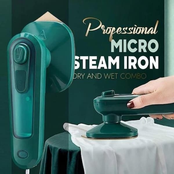 Professional Micro Steam Iron – Handheld Portable Garment Steamer